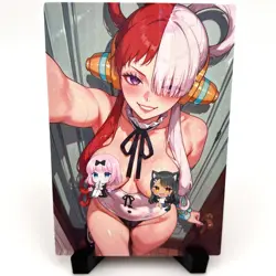 One Piece Uta Sexy Hot Anime Waifu Girl Lewd Doujin Goddess Story Holo Art Card - Image 1