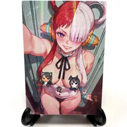 One Piece Uta Sexy Hot Anime Waifu Girl Lewd Doujin Goddess Story Holo Art Card - Image 2