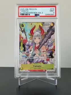 2025 ONE PIECE PROMOS ILLUSTRATION BOX VOL.2 #016 YAMATO PSA 9 - Image 2