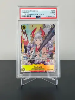 2025 ONE PIECE PROMOS ILLUSTRATION BOX VOL.2 #016 YAMATO PSA 9 - Image 3