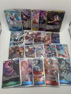 One Piece Vivi, Robin, Mihawk Foil Lot OP01 OP03 OP14 SR Bulk Bandai Alt Art - Image 1