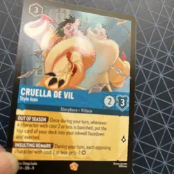 Cruella De Vil Style Icon Legendary Disney Lorcana Fabled 143 / 204 - Image 3