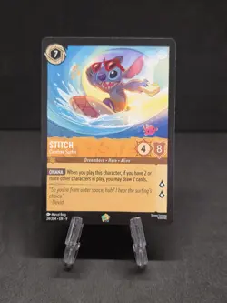 Disney Lorcana Fabled - Stitch - Carefree Surfer #24/204 - Legendary - Image 1