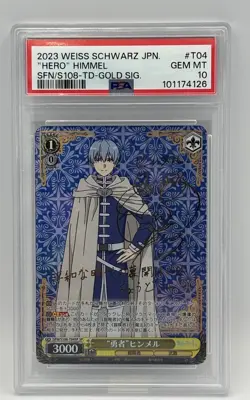 PSA 10 Weiss schwarz Frieren beyond journey’s End Hero Himmel SFN/S108-T04SP - Image 1