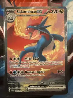 Pokemon TCG Salamence EX Journey Together Special Illustration Rare Card 187/159 - Image 1