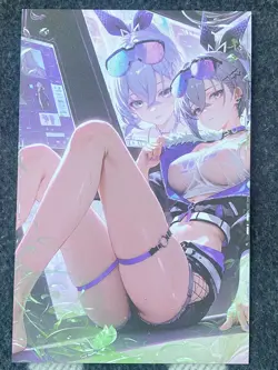Matchmaker 2 Spicy Waifu A5 Size Card Board Silver Wolf Honkai Star Jeans - Image 1