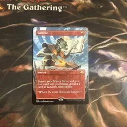 MTG Gamble Dominaria Remastered Borderless M/NM - Image 1