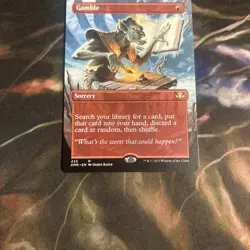 MTG Gamble Dominaria Remastered Borderless M/NM - Image 5