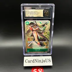 CGC PRISTINE 10 Ryuma P-072 One Piece card Promo P Best Selection Vol. 3 JPN 58 - Image 1