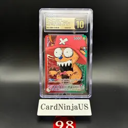 CGC PRISTINE 10 Chopper OP08-001 BASE SHOP Limited Card 98 Collection vol.1 - Image 1