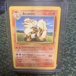 Pokemon TCG Arcanine Base Set, 23/102, Regular 1st Edition Uncommon Card - Image 1