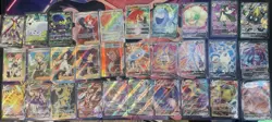 Pokemon TCG Full Art V, VSTAR, Rainbow Lot Of 30 All Cards MP-NM - Image 1