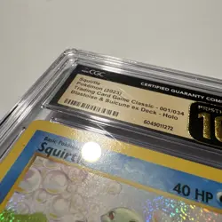 CGC PRISTINE 10 Squirtle CLB 001/034 Pokemon Card - Image 5