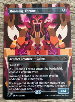 MTG Magic LCI Roaming Throne showcase NM - Image 1