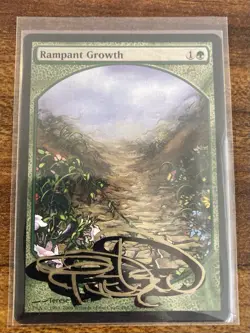 MTG💐Shadow Signed RAMPANT GROWTH Full Art💐Players Reward PROMO MINT T. Nielsen - Image 1