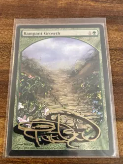 MTG💐Shadow Signed RAMPANT GROWTH Full Art💐Players Reward PROMO MINT T. Nielsen - Image 5