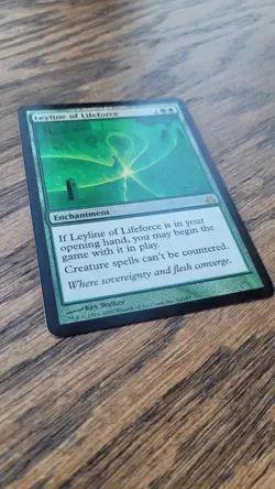 * * 1x FOIL Leyline of Lifeforce x1 * * Guildpact MTG LP Lightly Played - Image 2
