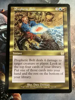 1x Prophetic Bolt Apocalypse LP MTG Magic the Gathering x1 MKE - Image 1