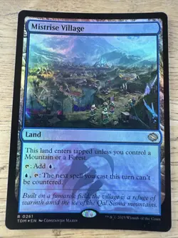 Mistrise Village (Foil) - TDM #261 Rare - NM / Mint Tarkir Single - Image 1