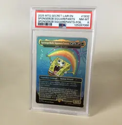 MTG PSA 8 - SPONGEBOB SQUAREPANTS - Foil - Secret Lair Drop #1932 - Image 1