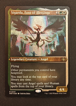 Sigarda, Font of Blessings - Foil Etched - MAT - #147 - NM - Image 1