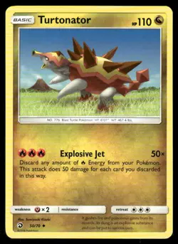 Pokemon Turtonator Dragon Majesty #50/70 - Image 1