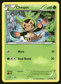 Pokemon Chespin (8) XY - BREAKthrough #8/162 - Image 1