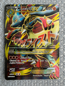 Pokemon TCG M Lucario EX Holo Full Art Ultra Rare Card 55a/111 MP - Image 1