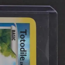 2007 POKEMON DIAMOND & PEARL MYSTERIOUS TREASURES #106/123 TOTODILE REVERSE HOLO - Image 5