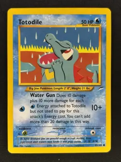 Totodile 85/105 - WOTC Neo Destiny Unlimited Non Holo Pokemon Card - LP - Image 1