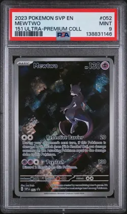 Mewtwo Pokemon Svp En-Sv Black Star Promo 052 NM PSA 9 - Image 1