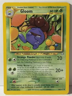 Gloom 036/111 Neo Genesis NM Pokemon Fast Shipping - Image 1
