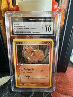 2007 Pokemon Vulpix EX Power Keepers 69/108 CGC Gem Mint 10 - Image 1