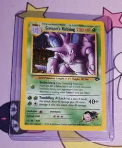 Giovanni's Nidoking Holo Unlimited NM 7/132 Gym Challenge Pokemon - Image 1