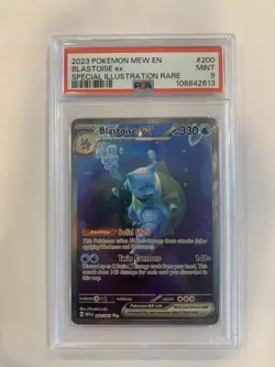 2023 Blastoise EX Scarlet & Violet 151 Pokemon TCG PSA 9 - Image 1
