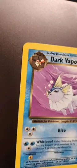 Pokemon TCG - DARK VAPOREON - 45/82 - UNLIMITED - TEAM ROCKET (2000) - LP/NM - Image 3