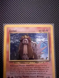 Pokemon Entei 6/64 Neo Revelation Holo Rare 80 HP Basic 2000 English - Image 2