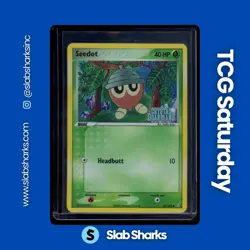 2006 POKEMON EX CRYSTAL GUARDIANS #60/100 SEEDOT REVERSE HOLO - Image 1