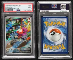 Fuecoco Illustration Rare Pokemon Scarlet & Violet Paldea Evolved SV02 PSA 9 - Image 3