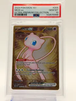 2023 POKEMON 151 ULTRA-PREMIUM COLLECTION #205 MEW EX PSA 10 METAL - Image 1