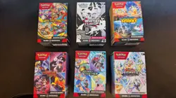 Pokemon TCG - 6x Booster Bundles EMPTY - JTG, WHT, DRI, PRI, SSP, MEG - Image 1