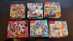 Pokemon TCG - 6x Booster Bundles EMPTY - JTG, WHT, DRI, PRI, SSP, MEG - Image 2