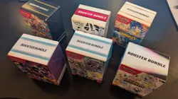 Pokemon TCG - 6x Booster Bundles EMPTY - JTG, WHT, DRI, PRI, SSP, MEG - Image 4