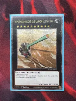 Superdreadnought Rail Cannon Gustav Max Quarter Century (QCSR) RA04-EN063 1st LP - Image 1
