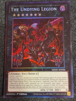 MZMU-EN006 The Undying Legion Collector's Rare YuGiOh! In Hand NM - Image 1