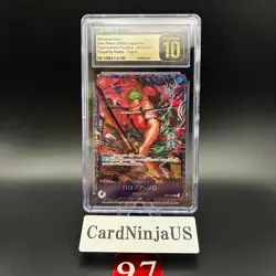 CGC PRISTINE 10 Zoro ST21-015 Flagship Battle 2025 Top 8 Prize Promo ONE PIECE - Image 1