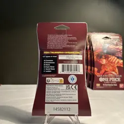 One Piece TCG OP - 02 Paramount War Sleeved Blister Booster Pack Sealed English - Image 2