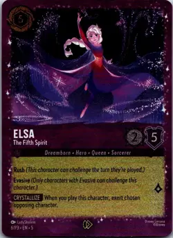 Elsa - The Fifth Spirit Promo Disney Lorcana Promo Cards 6 NM - Image 1