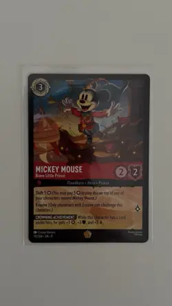 Disney Lorcana Fabled - Mickey Mouse Brave Little Prince Legendary 111/204 - Image 1