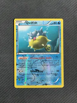 Qwilfish 21/106 Flashfire Reverse Holo Rare - Pokemon Card NM - Image 1